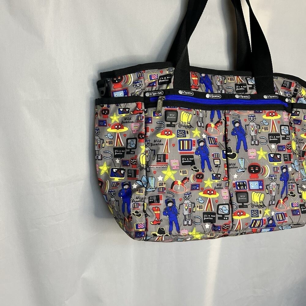 LeSportsac Ryan Baby Tote Diaper Bag Buckaroo HTF Rare With Changing Pad - Picture 4 of 16